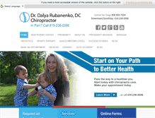Tablet Screenshot of drrubychiropractic.com